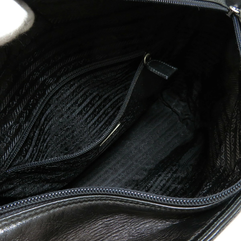 Prada Logo Plate Tote Bag Lambskin - Picture 5 of 11